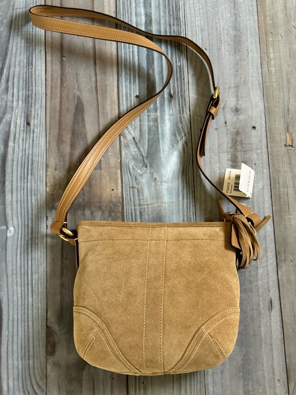 Coach Soho Side Suede Crossbody Bag with Adjustable Strap